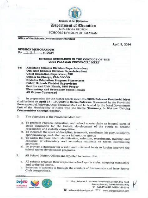 DM NO. 161, S. 2024 GUIDELINES ON THE GRANT OF .